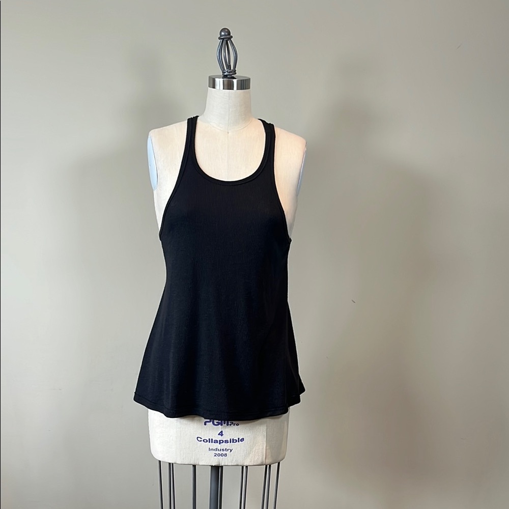 Free People Racer Back Flared Bottom Tank